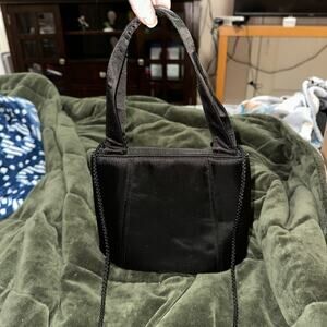 Black Satin Purse